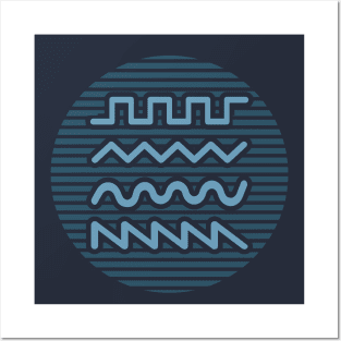 Synthesizer Waveforms Posters and Art